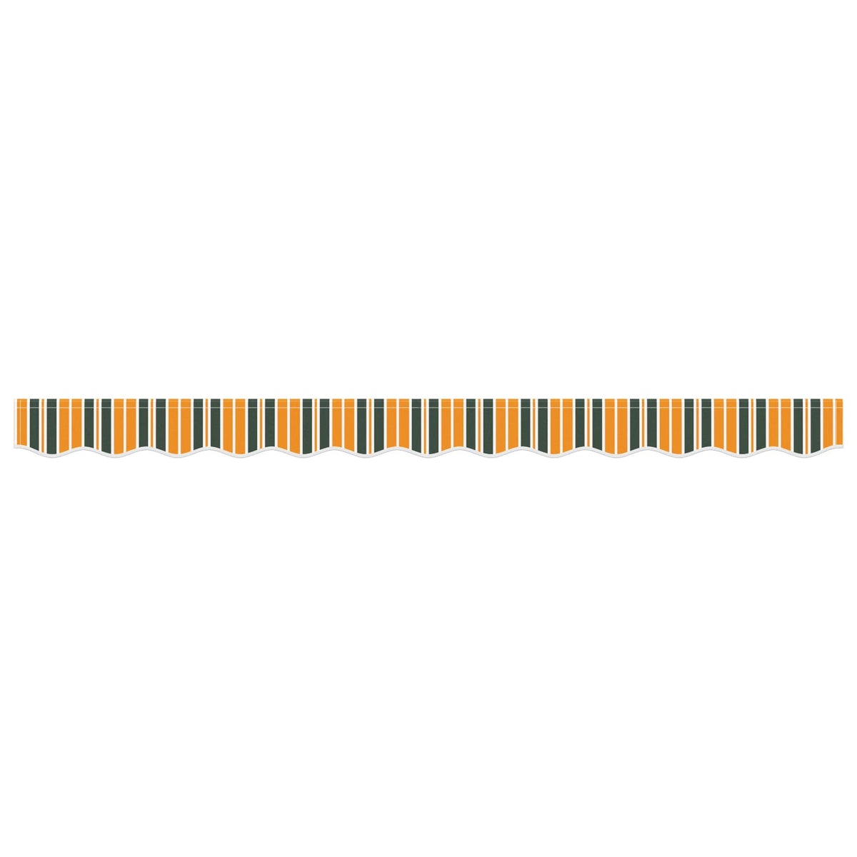 vidaXL Awning Valance Replacement for 2.5 m Green & Yellow Stripe
