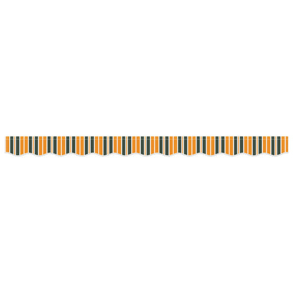 vidaXL Awning Valance Replacement for 3 m Green & Yellow Stripe