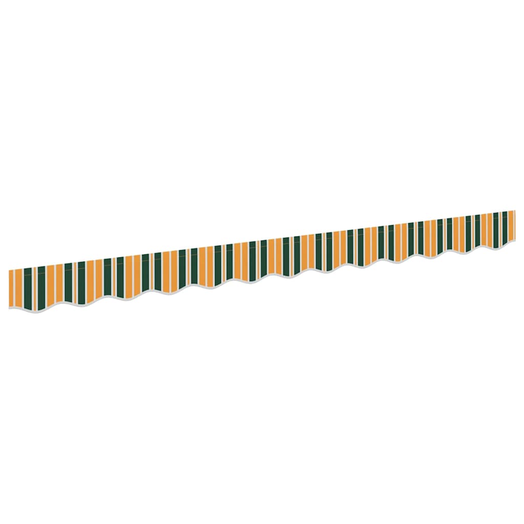 vidaXL Awning Valance Replacement Green and yellow 3.5 m Polyester