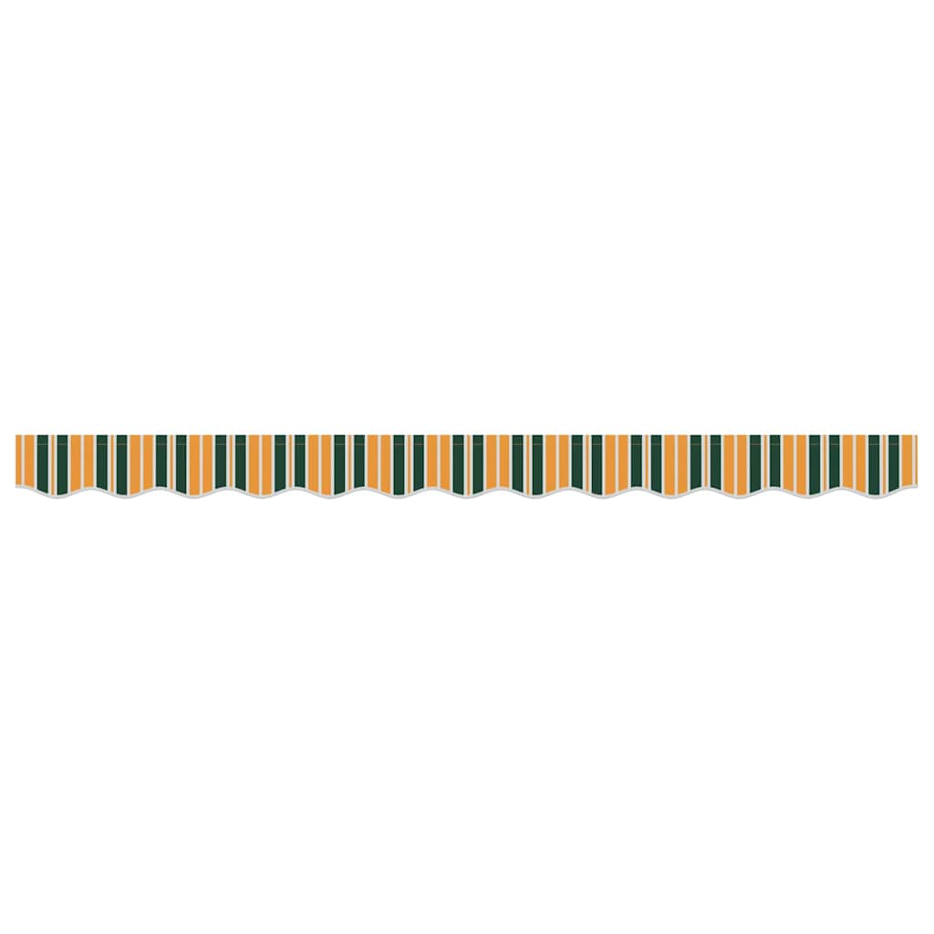 vidaXL Awning Valance Replacement Green and yellow 3.5 m Polyester