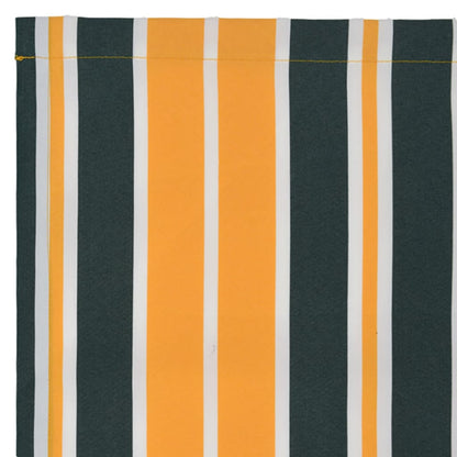 vidaXL Awning Valance Replacement Green and yellow 4 m Polyester