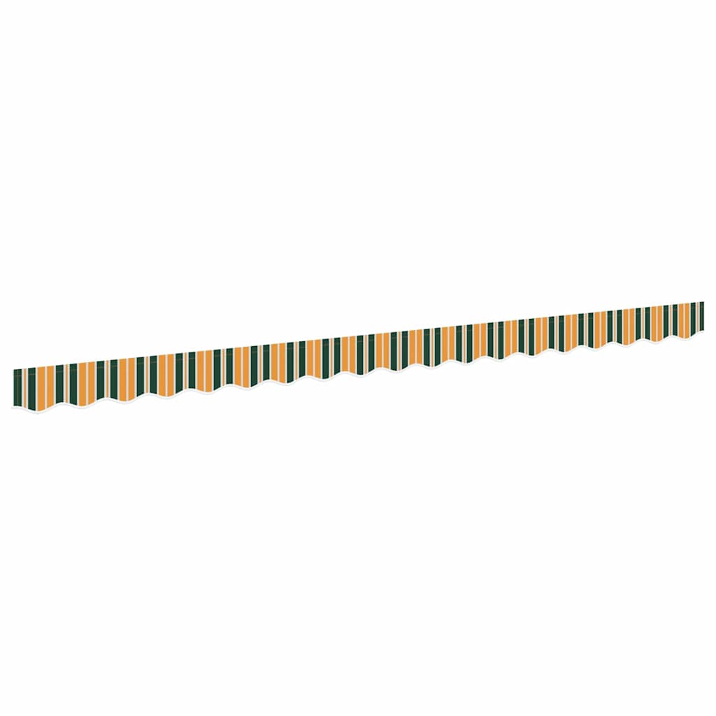 vidaXL Awning Valance Replacement Green and yellow 4 m Polyester