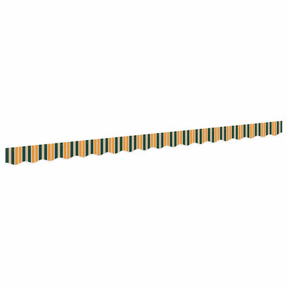 vidaXL Awning Valance Replacement Green and yellow 4 m Polyester
