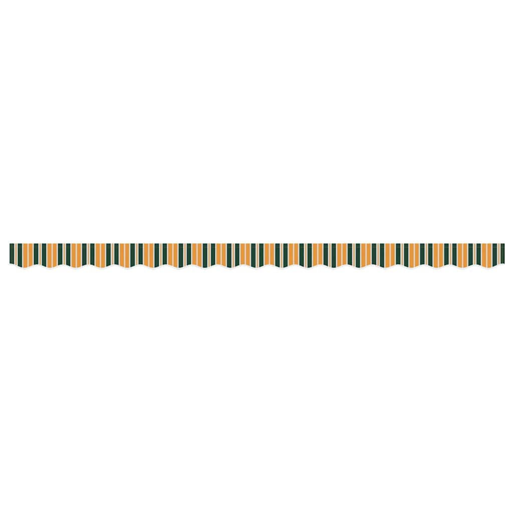vidaXL Awning Valance Replacement Green and yellow 4 m Polyester