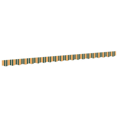 vidaXL Awning Valance Replacement Green and yellow 4.5 m Polyester