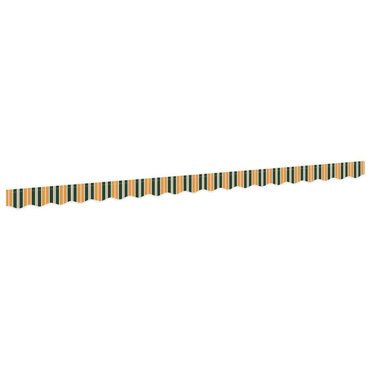 vidaXL Awning Valance Replacement Green and yellow 4.5 m Polyester