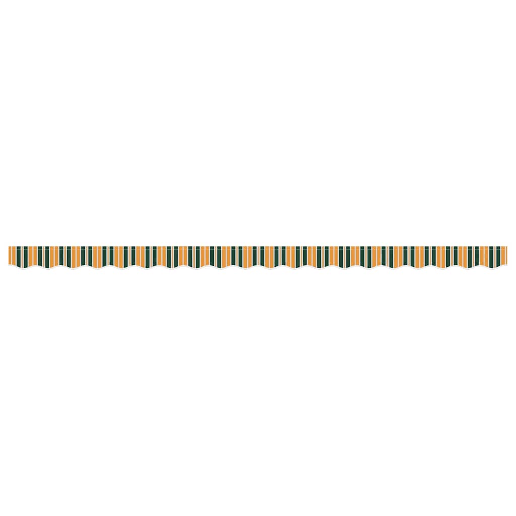 vidaXL Awning Valance Replacement Green and yellow 4.5 m Polyester