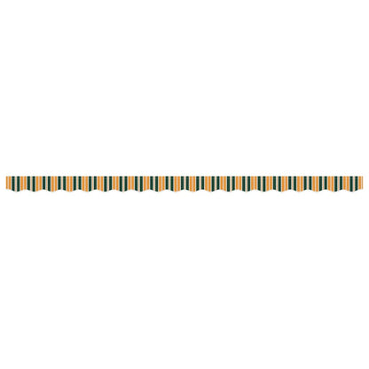 vidaXL Awning Valance Replacement Green and yellow 4.5 m Polyester