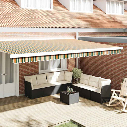 vidaXL Awning Valance Replacement Green and yellow 480 x 20 cm