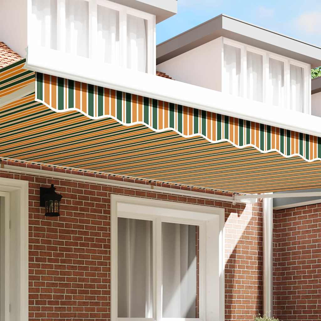 vidaXL Awning Valance Replacement Green and yellow 480 x 20 cm