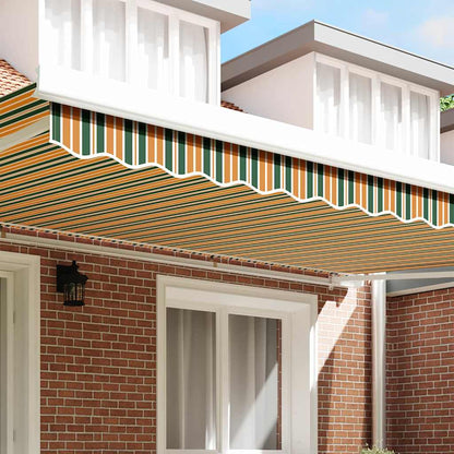 vidaXL Awning Valance Replacement Green and yellow 480 x 20 cm