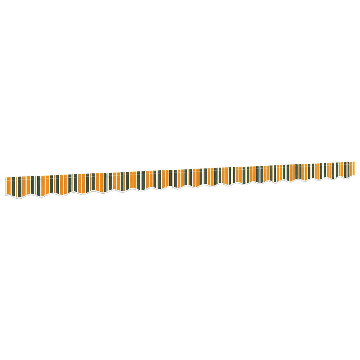 vidaXL Awning Valance Replacement for 5 m Green & Yellow Stripe
