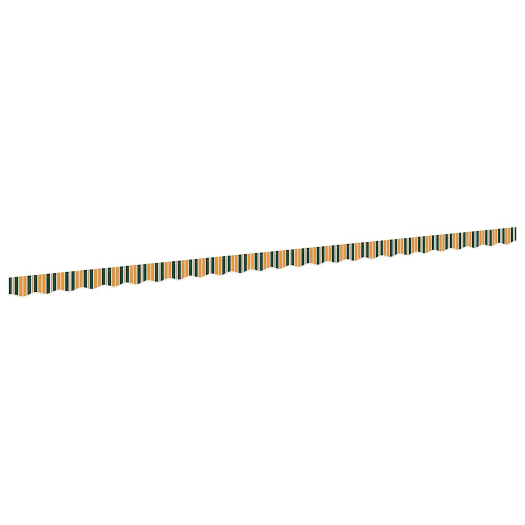 vidaXL Awning Valance Replacement Green and yellow 6 m Polyester