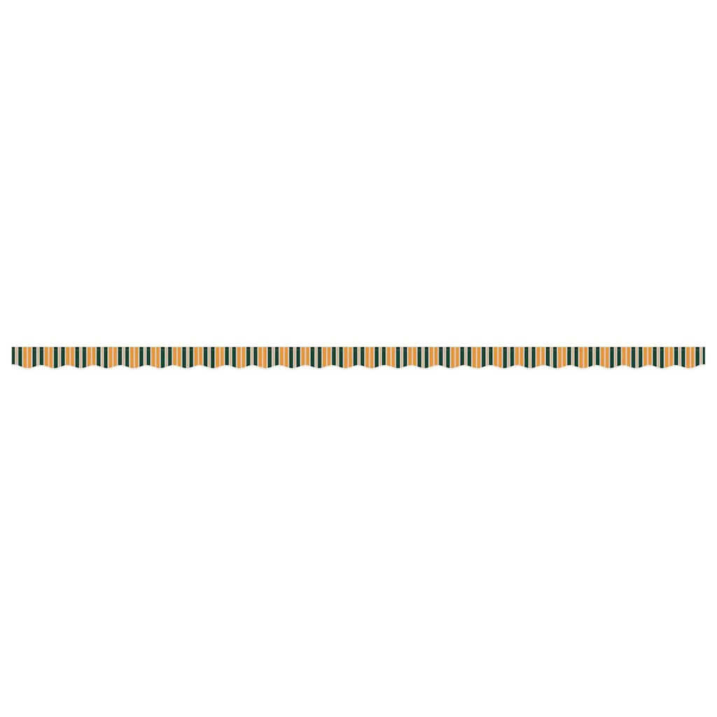 vidaXL Awning Valance Replacement Green and yellow 6 m Polyester