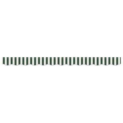 vidaXL Awning Valance Replacement Green and White 3 m Polyester