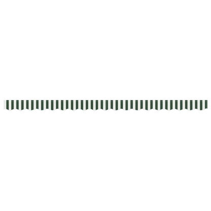 vidaXL Awning Valance Replacement Green and White 4 m Polyester