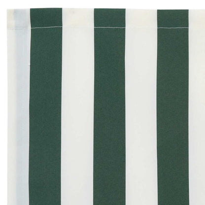 vidaXL Awning Valance Replacement Green and White 4.5 m Polyester