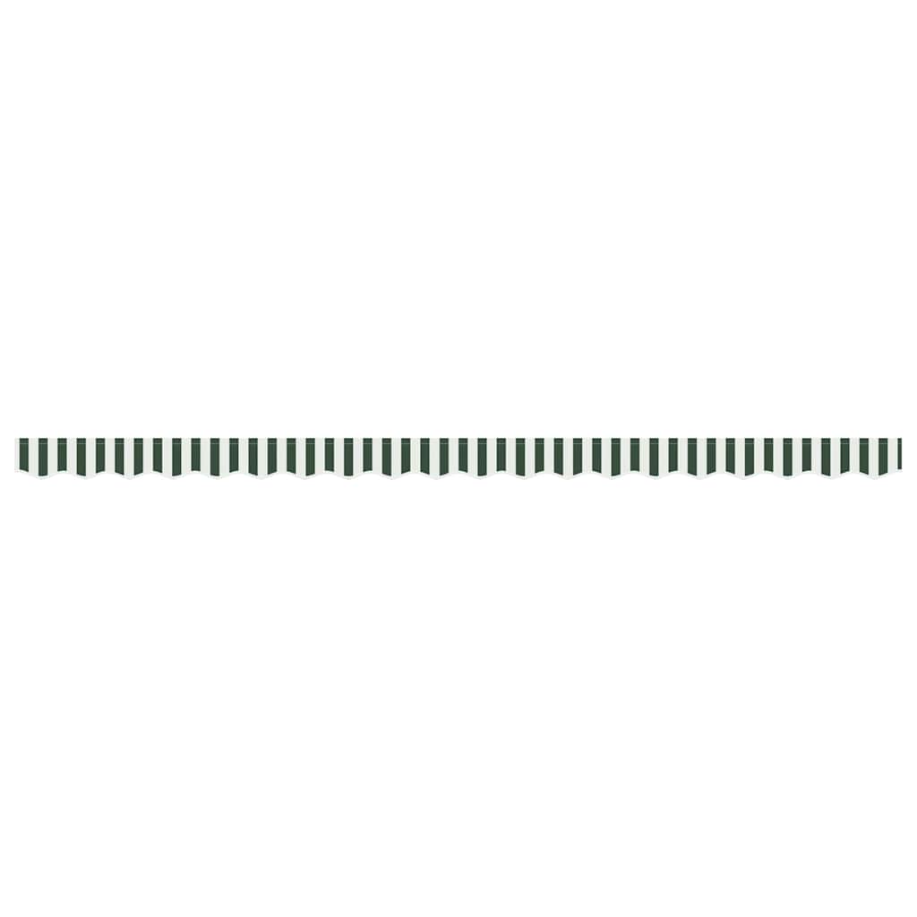 vidaXL Awning Valance Replacement Green and White 4.5 m Polyester