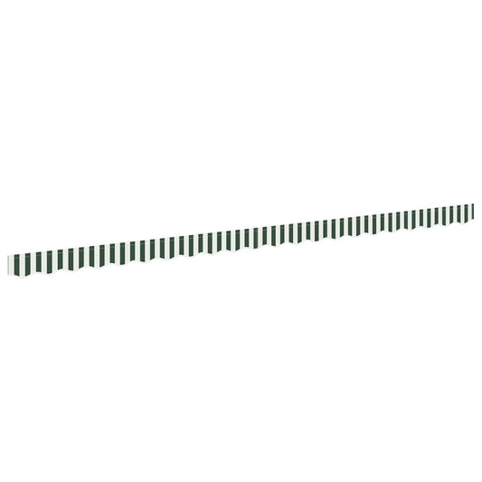vidaXL Awning Valance Replacement Green and White 480 x 20 cm