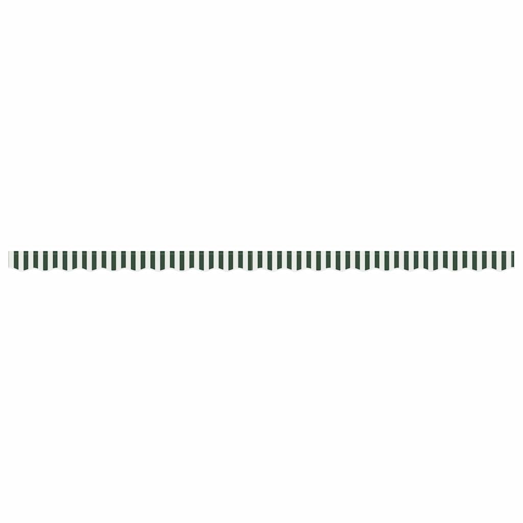 vidaXL Awning Valance Replacement Green and White 480 x 20 cm