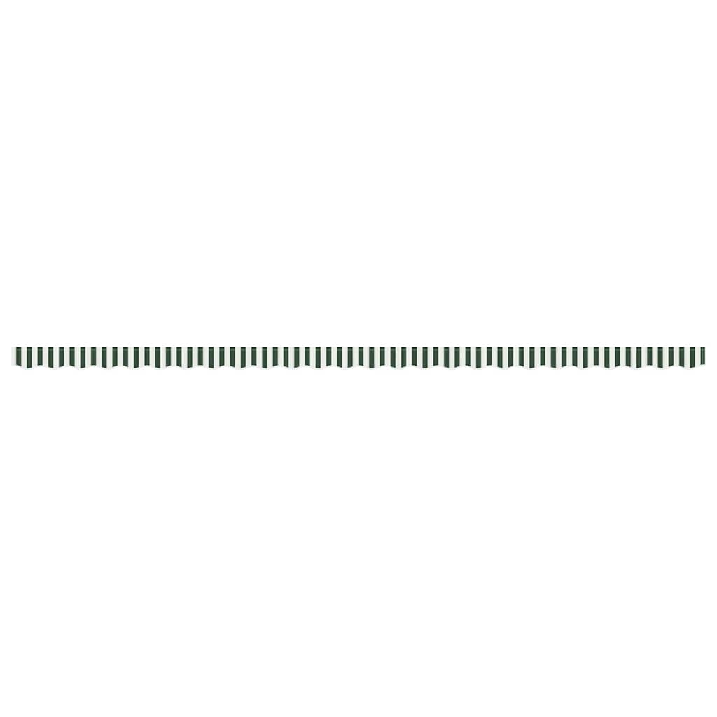 vidaXL Awning Valance Replacement Green and White 6 m Polyester