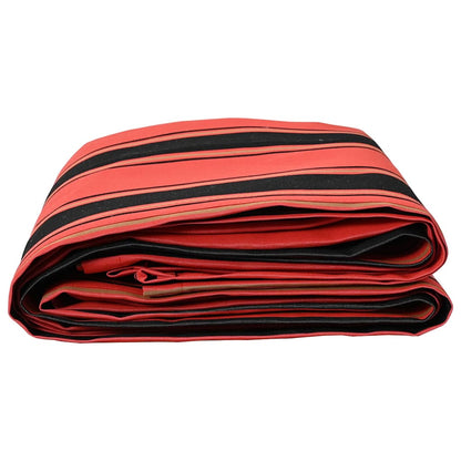 vidaXL Awning Replacement Fabric Orange and Black 1000 x 160 cm