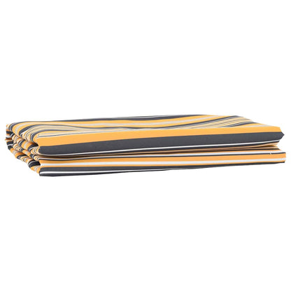 vidaXL Awning Replacement Fabric Yellow and Grey 1000 x 160 cm