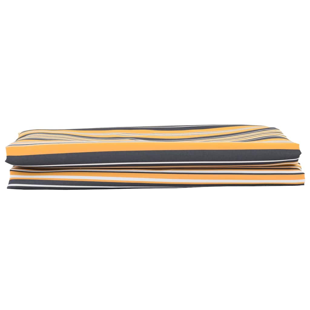 vidaXL Awning Replacement Fabric Yellow and Grey 1000 x 160 cm