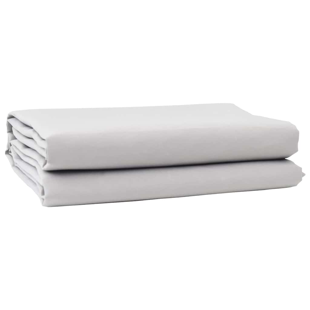 vidaXL Awning Replacement Fabric Light Grey 1000 x 160 cm Polyester