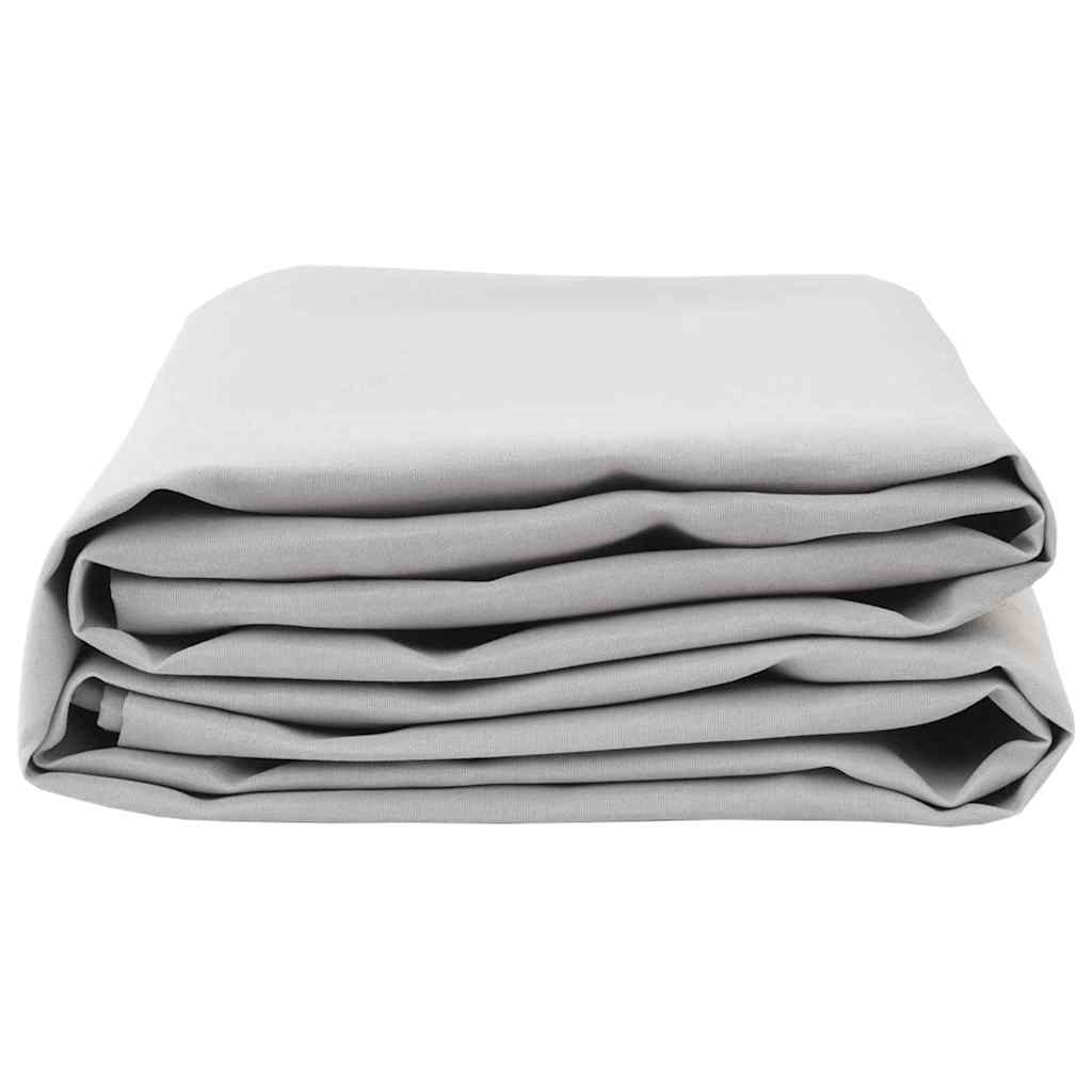 vidaXL Awning Replacement Fabric Light Grey 1000 x 160 cm Polyester