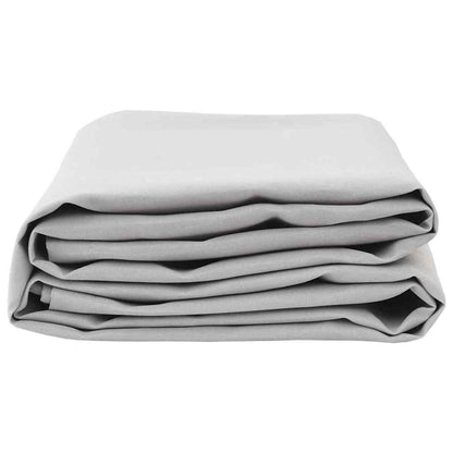 vidaXL Awning Replacement Fabric Light Grey 1000 x 160 cm Polyester