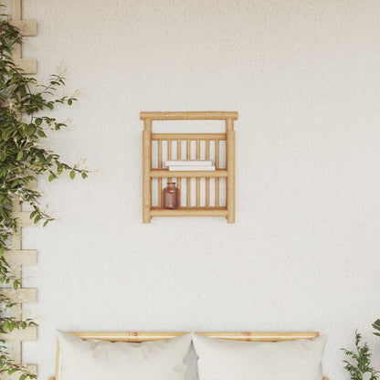 vidaXL Wall Shelf with Shelf Natural 40 x 13 x 44 cm Bamboo