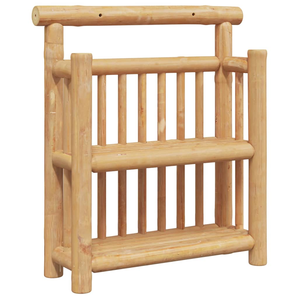 vidaXL Wall Shelf with Shelf Natural 40 x 13 x 44 cm Bamboo