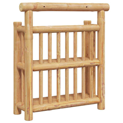 vidaXL Wall Shelf with Shelf Natural 40 x 13 x 44 cm Bamboo