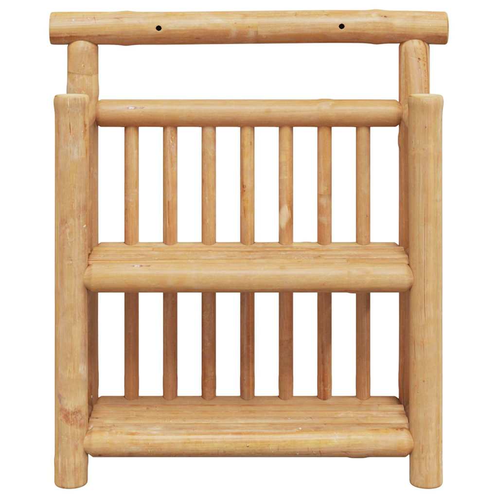 vidaXL Wall Shelf with Shelf Natural 40 x 13 x 44 cm Bamboo