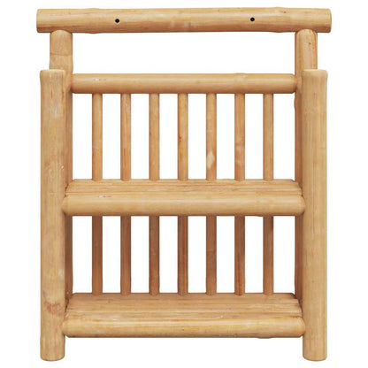vidaXL Wall Shelf with Shelf Natural 40 x 13 x 44 cm Bamboo