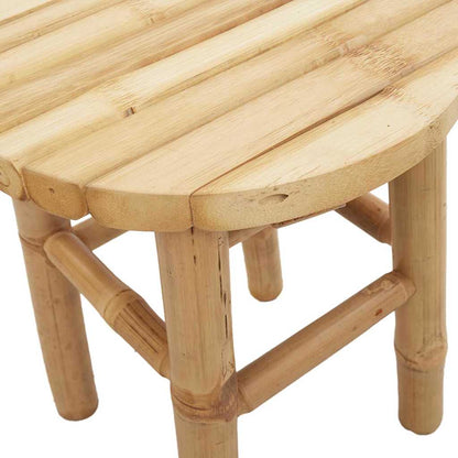 vidaXL Low Stool Round Ø30x36 cm Bamboo