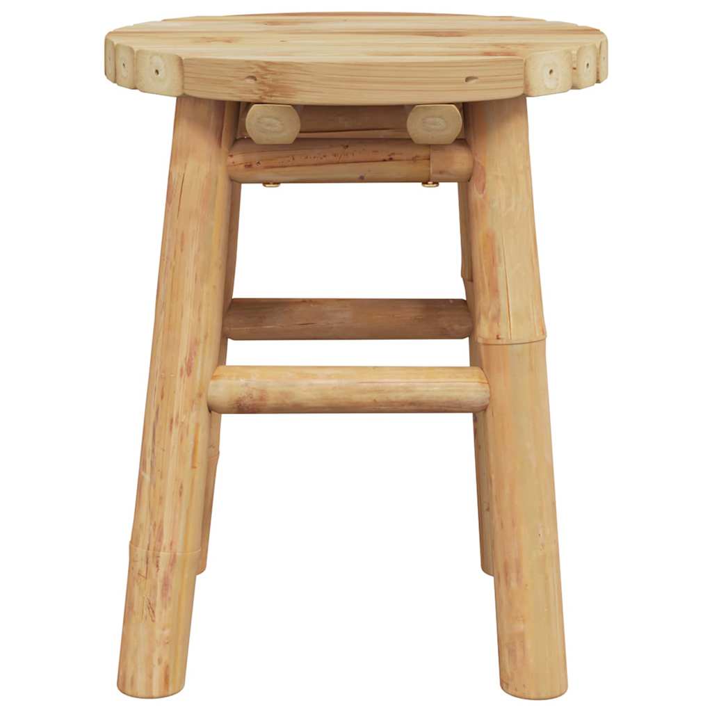 vidaXL Low Stool Round Ø30x36 cm Bamboo