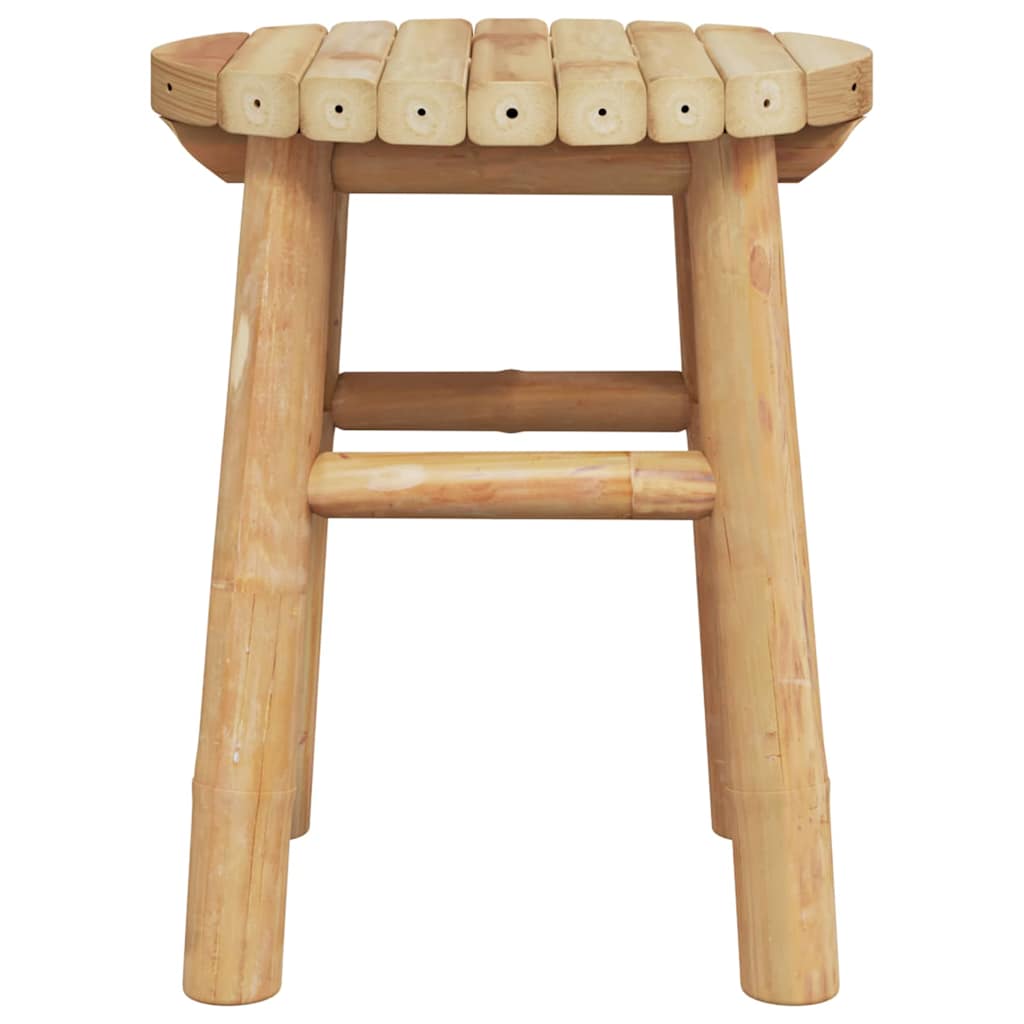 vidaXL Low Stool Round Ø30x36 cm Bamboo