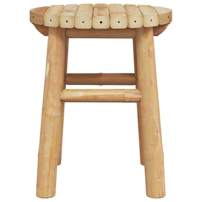 vidaXL Low Stool Round Ø30x36 cm Bamboo