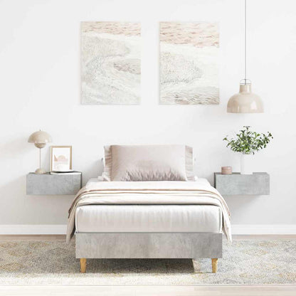 vidaXL Bed Frame Concrete Grey 203 x 93 x 25 cm Engineered Wood