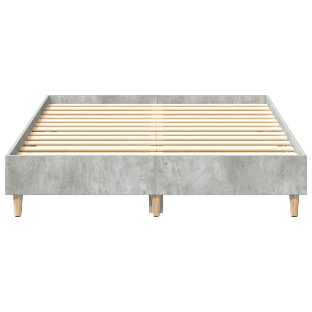 vidaXL Bed Frame Concrete Grey 193 x 123 x 25 cm Engineered Wood