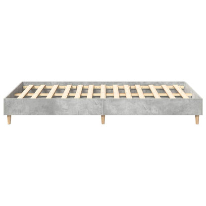 vidaXL Bed Frame Concrete Grey 193 x 123 x 25 cm Engineered Wood