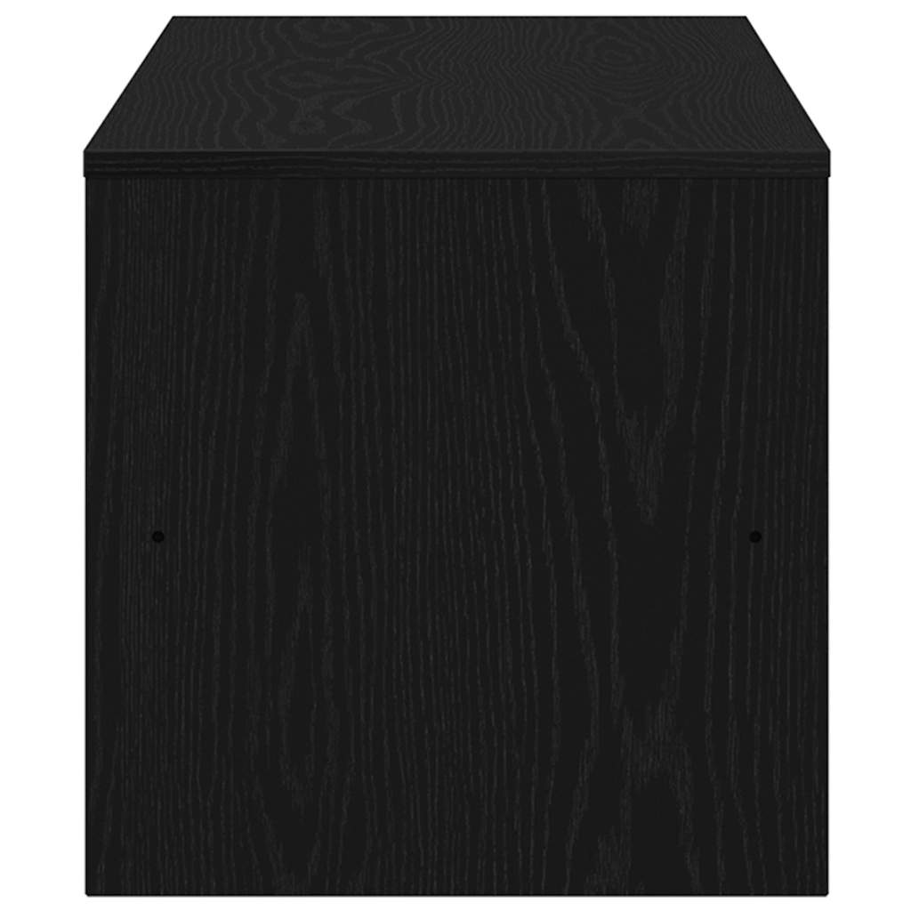 vidaXL TV Cabinet Black Oak 120x40x40 cm Engineered Wood