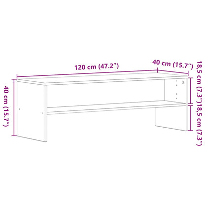 vidaXL TV Cabinet Black Oak 120x40x40 cm Engineered Wood