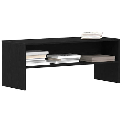 vidaXL TV Cabinet Black Oak 100x40x40 cm Engineered Wood