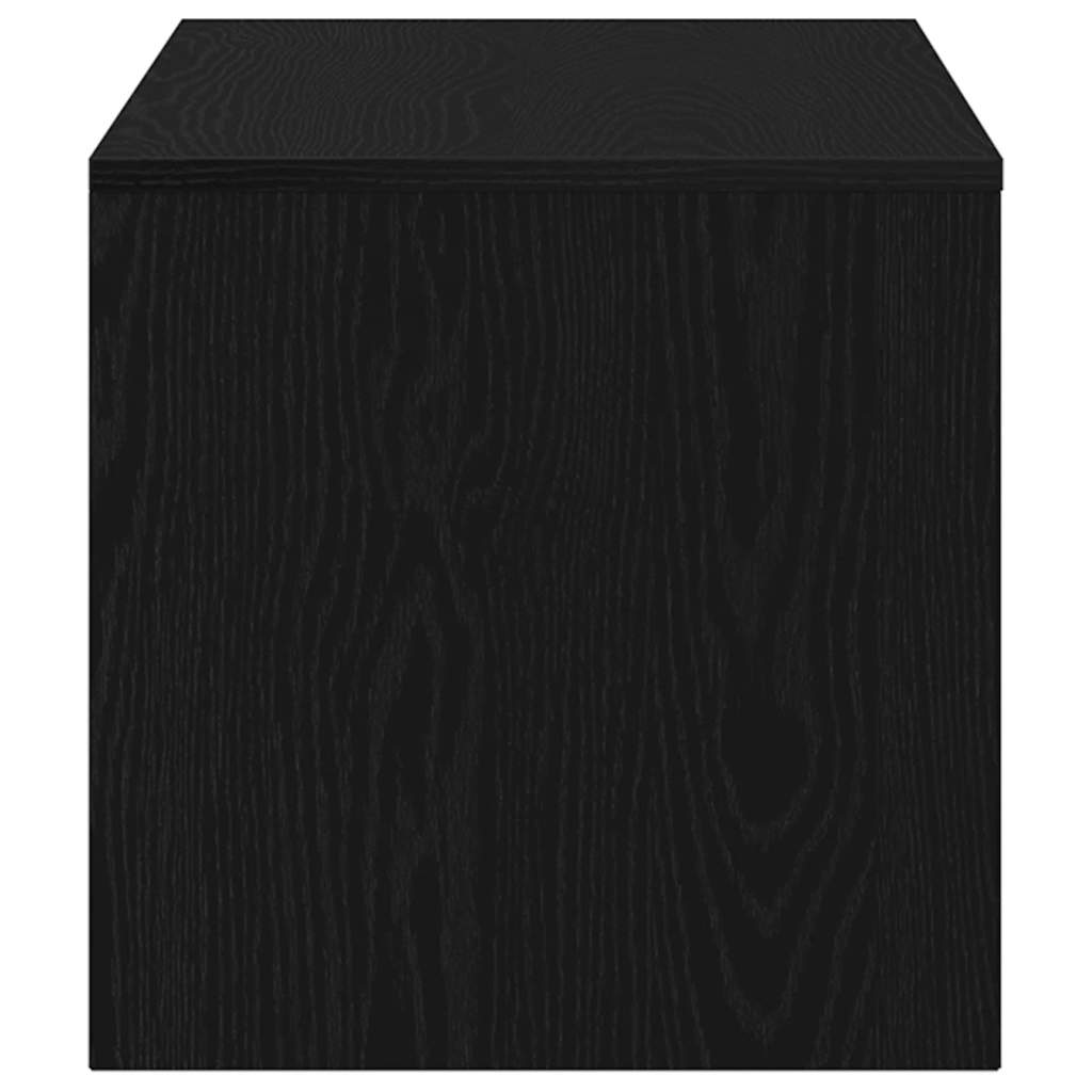 vidaXL TV Cabinet Black Oak 100x40x40 cm Engineered Wood