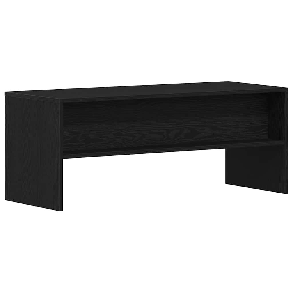 vidaXL TV Cabinet Black Oak 100x40x40 cm Engineered Wood