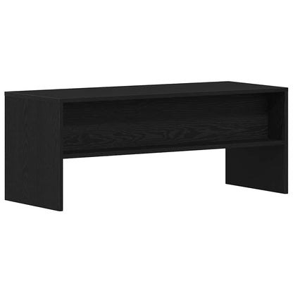 vidaXL TV Cabinet Black Oak 100x40x40 cm Engineered Wood