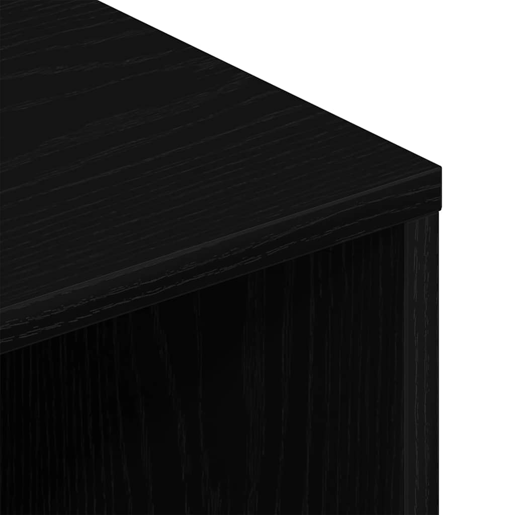 vidaXL TV Cabinet Black Oak 100x40x40 cm Engineered Wood
